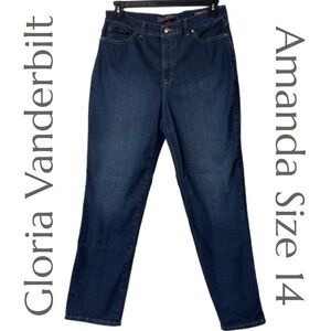 Gloria Vanderbilt - Amanda Medium Wash - Stretch Denim - Classic Fit - Size 14
